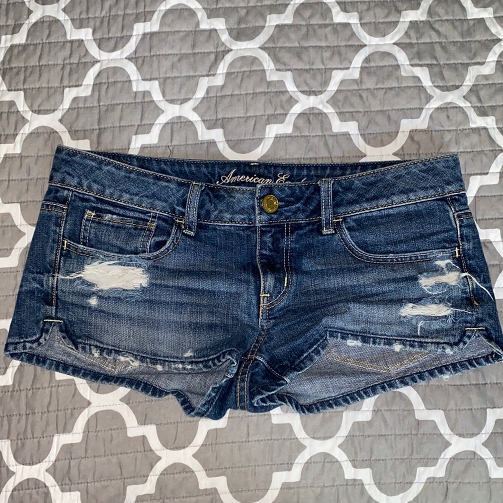 American Eagle Distressed Jean Shorts